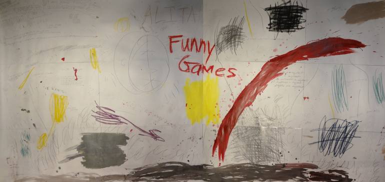 Journal Painting #6 (Funny Games) - Print