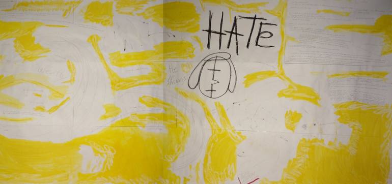 Journal Painting #19 (HATE) - Print