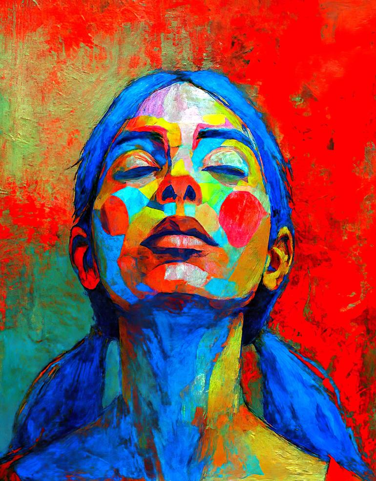 Original Contemporary Women Digital by Lumen Contemporary Digital Art