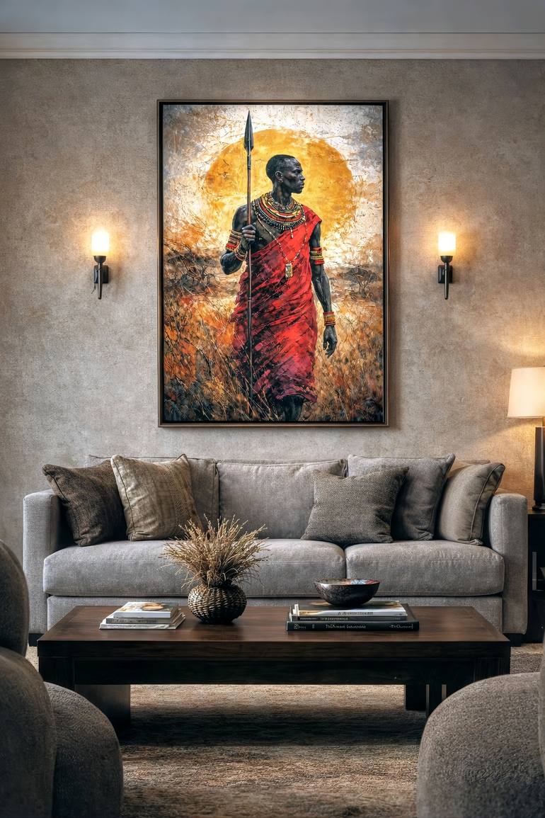 Original Art Deco Men Digital by Lumen Contemporary Digital Art