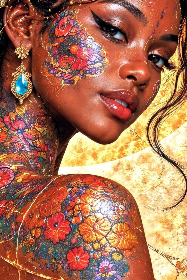 Original Contemporary Women Digital by Lumen Contemporary Digital Art