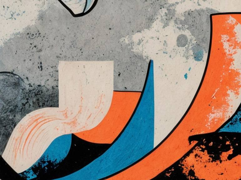 Original Abstract Landscape Digital by Masayoshi Oki