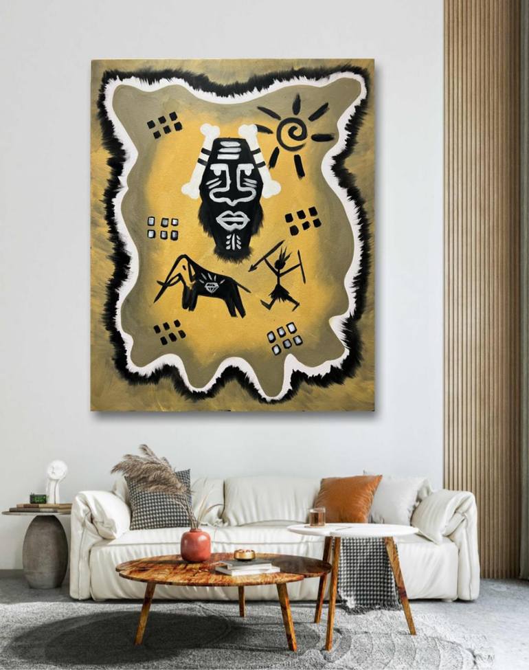 Original Abstract Expressionism Abstract Painting by Meshari Almutairi