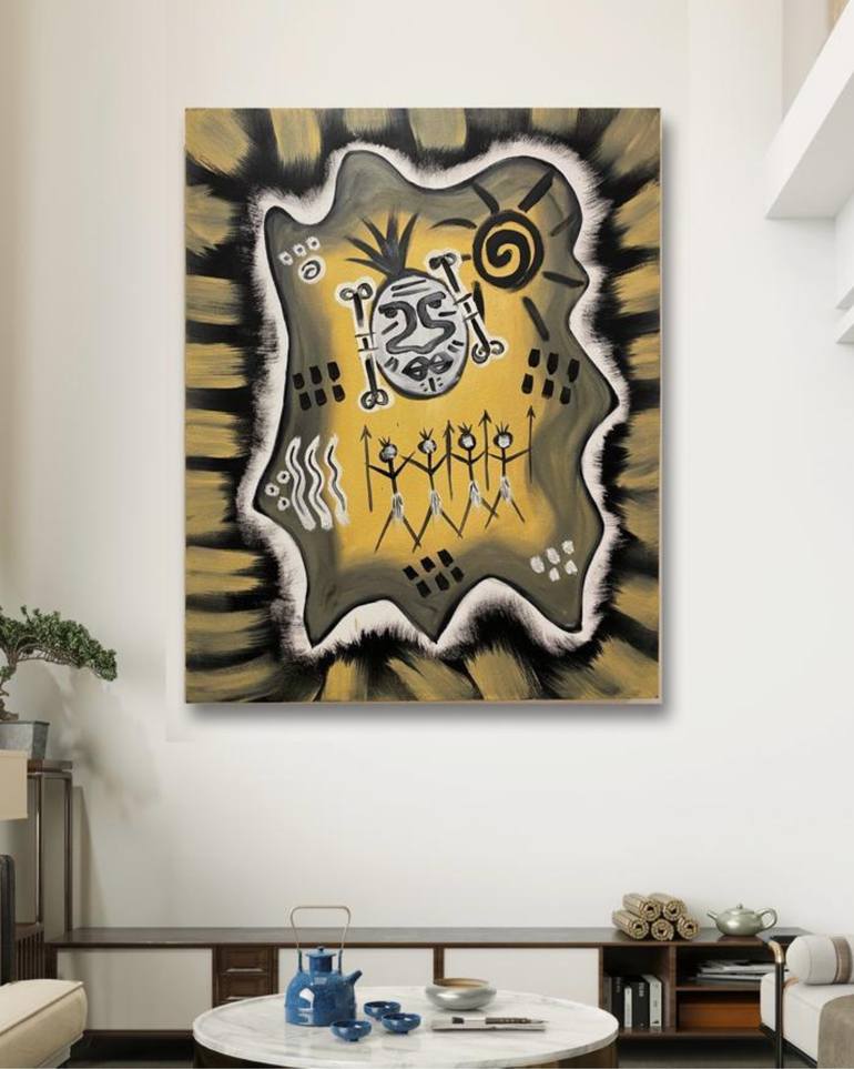 Original Abstract Painting by Meshari Almutairi