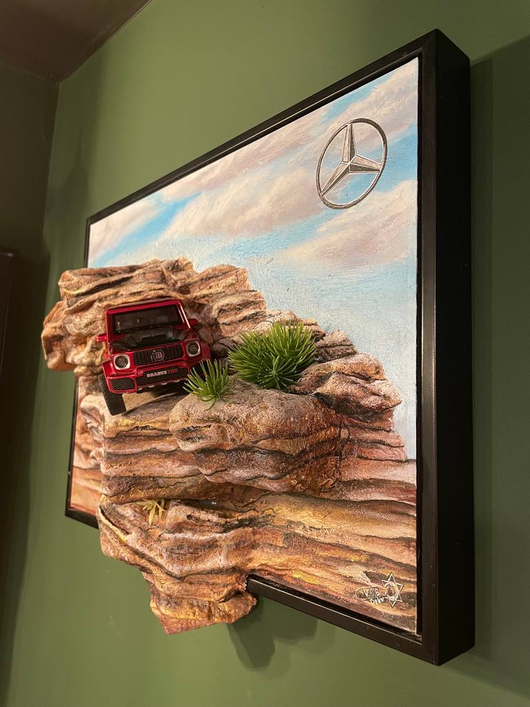 Original Realism Car Mixed Media by Vadim Bulavenko