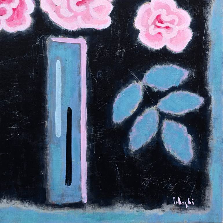Original Abstract Still Life Painting by Takashi Yasuoka