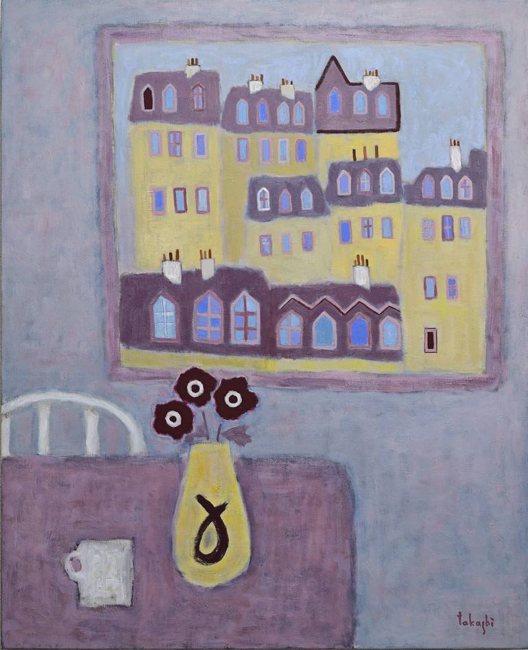 Print of Abstract Landscape Painting by Takashi Yasuoka