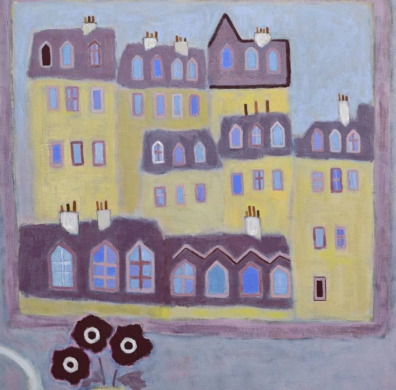 Original Abstract Landscape Painting by Takashi Yasuoka