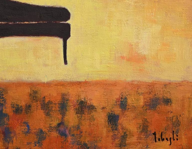 Original Abstract Music Painting by Takashi Yasuoka