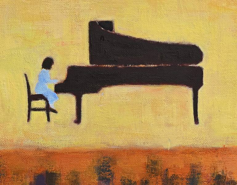 Original Abstract Music Painting by Takashi Yasuoka