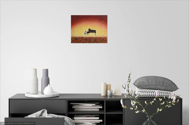 Original Abstract Music Painting by Takashi Yasuoka