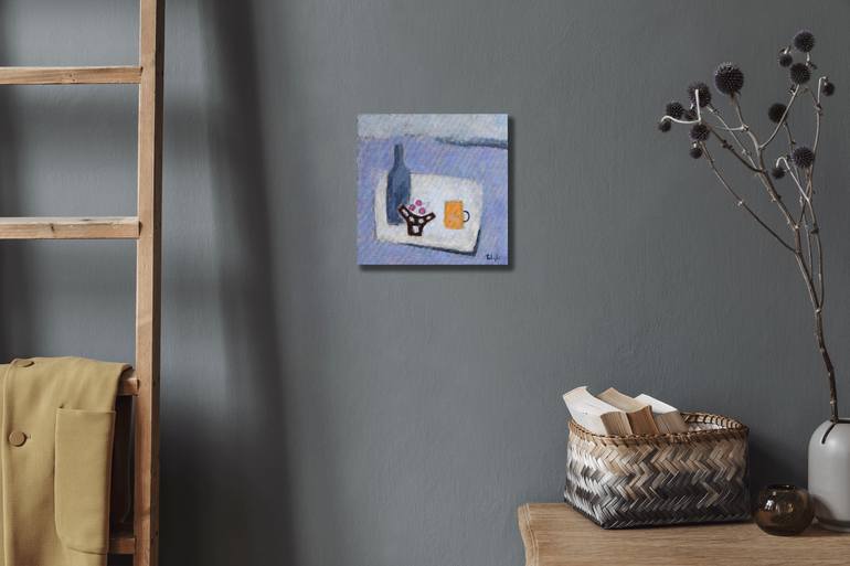 Original Abstract Still Life Painting by Takashi Yasuoka