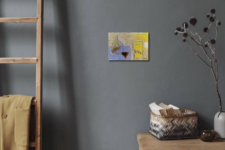 Original Abstract Still Life Painting by Takashi Yasuoka