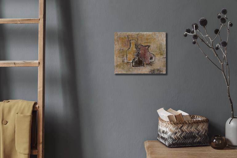 Original Abstract Still Life Painting by Takashi Yasuoka