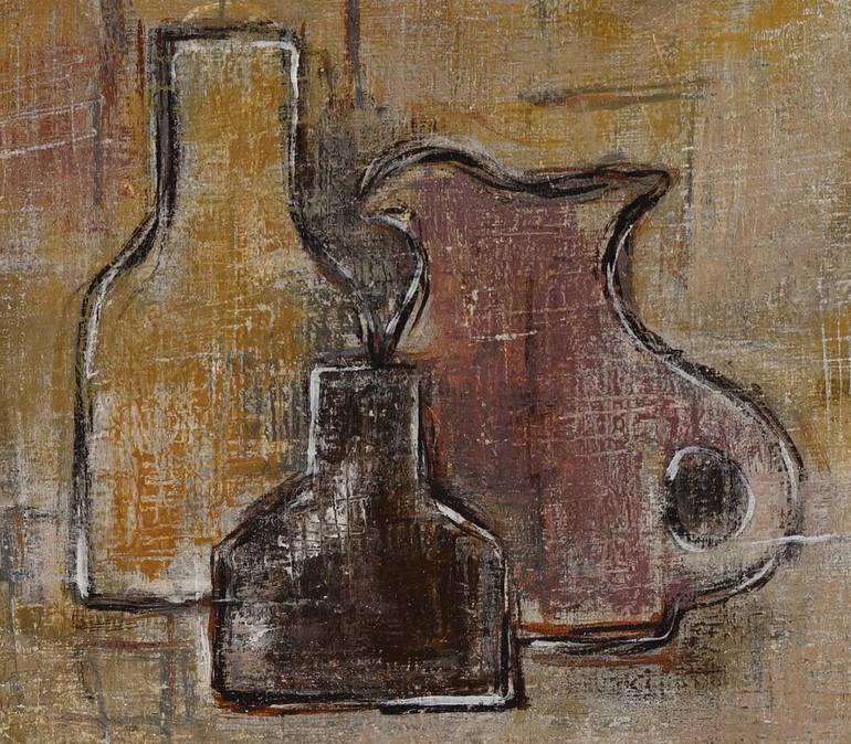 Original Abstract Still Life Painting by Takashi Yasuoka