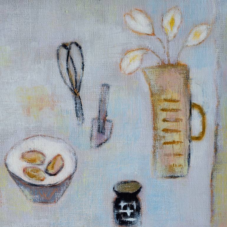 Original Abstract Still Life Painting by Takashi Yasuoka
