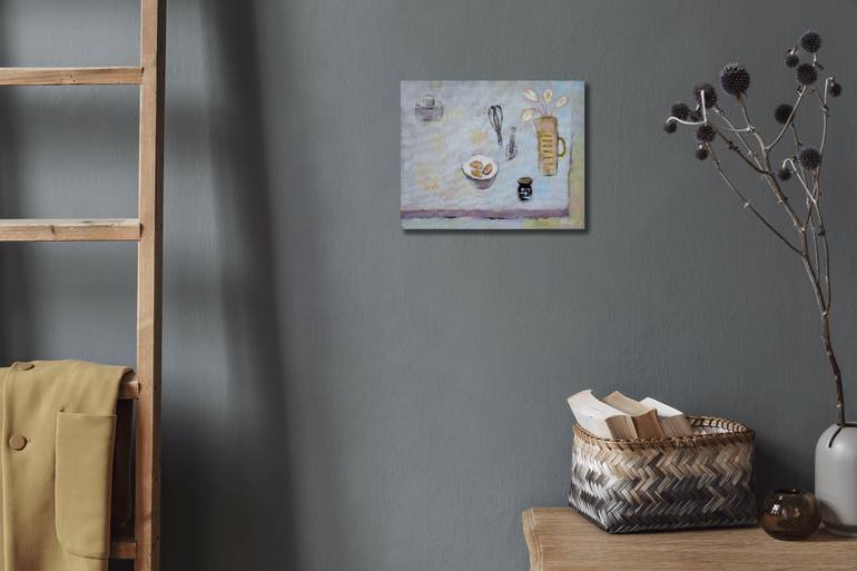 Original Abstract Still Life Painting by Takashi Yasuoka