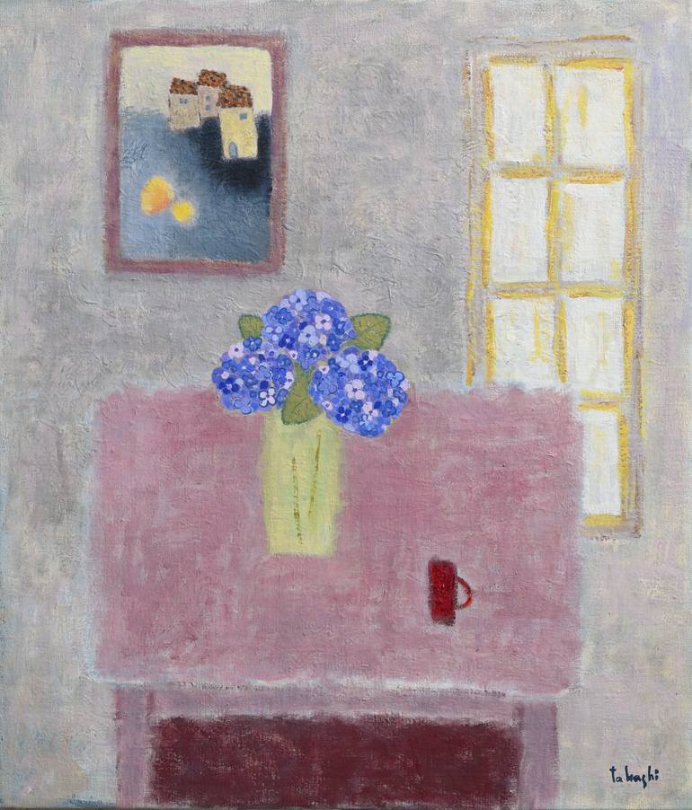 Print of Abstract Still Life Painting by Takashi Yasuoka