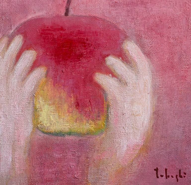 Original Abstract Children Painting by Takashi Yasuoka