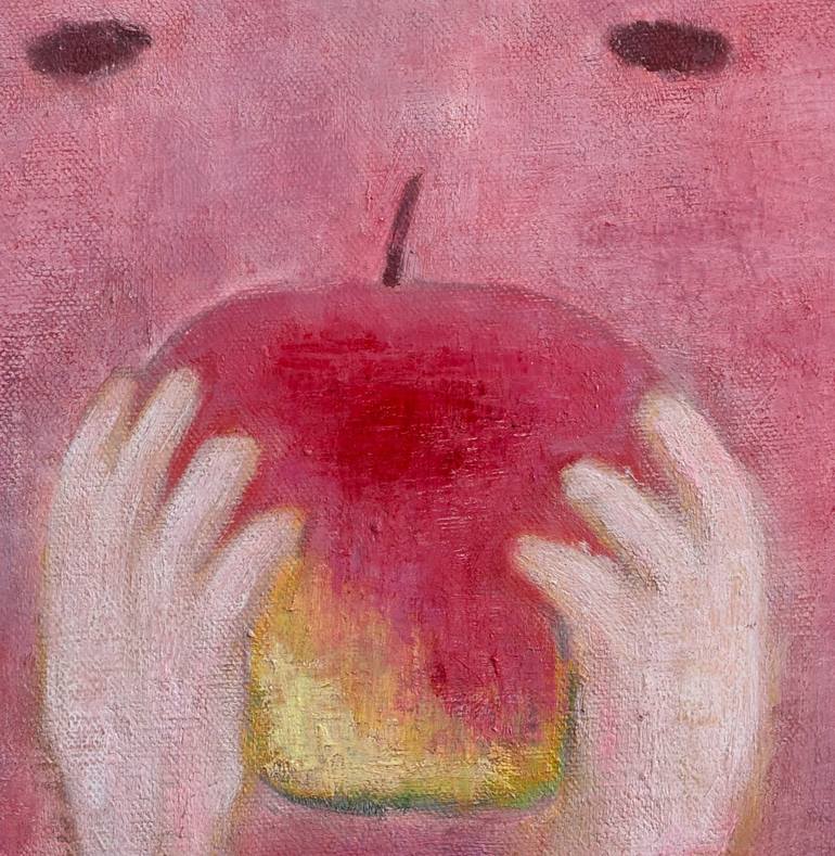Original Abstract Children Painting by Takashi Yasuoka