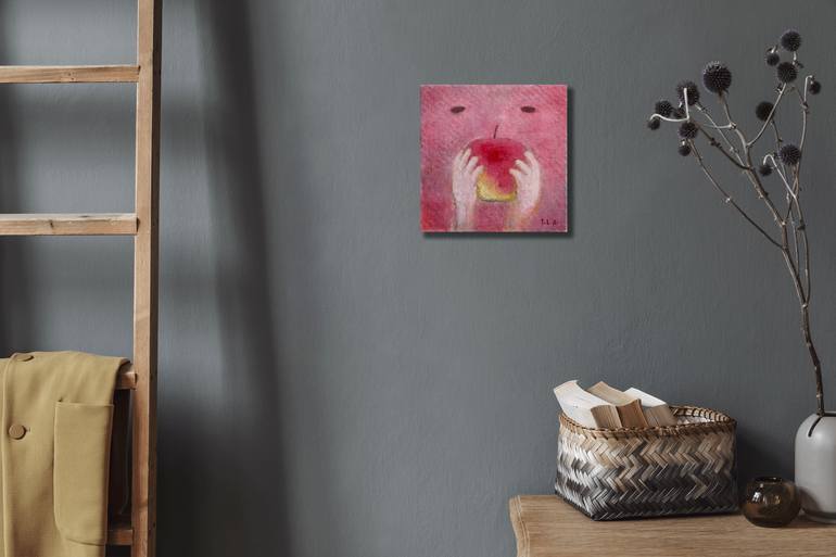 Original Abstract Children Painting by Takashi Yasuoka