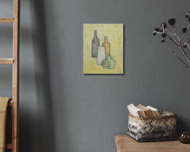Original Abstract Still Life Painting by Takashi Yasuoka