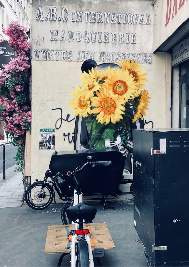 Original Street Art Floral Printmaking by Canvaz Streetart