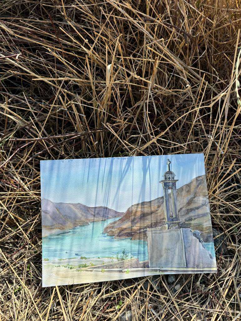 Original Impressionism Landscape Drawing by Ekaterina Ivanova
