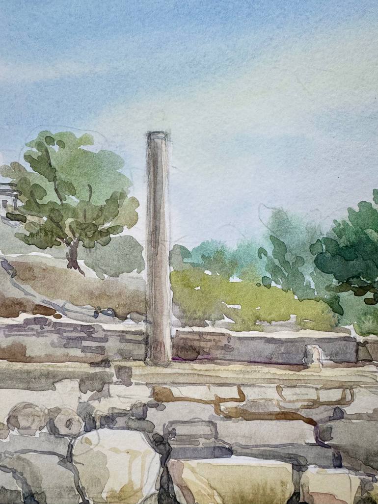 Original Impressionism Landscape Drawing by Ekaterina Ivanova