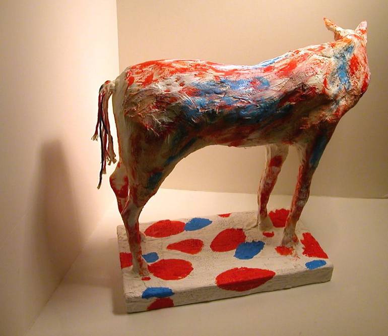 Original Expressionism Horse Sculpture by Susan Karnet
