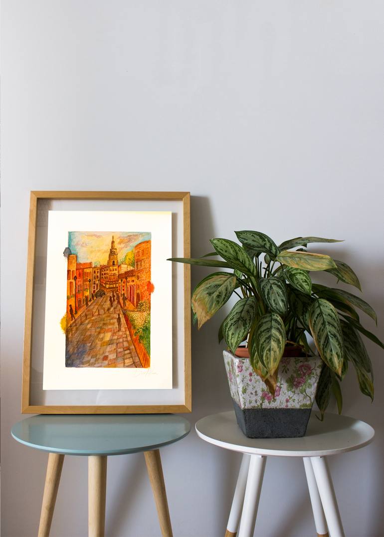 Original Color Field Painting Nature Painting by Dionel Parra