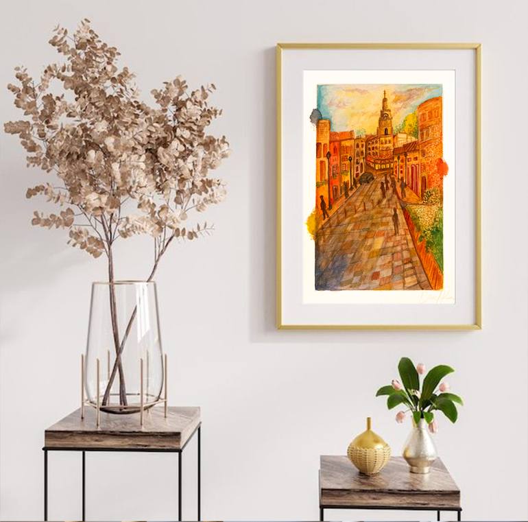 Original Color Field Painting Nature Painting by Dionel Parra