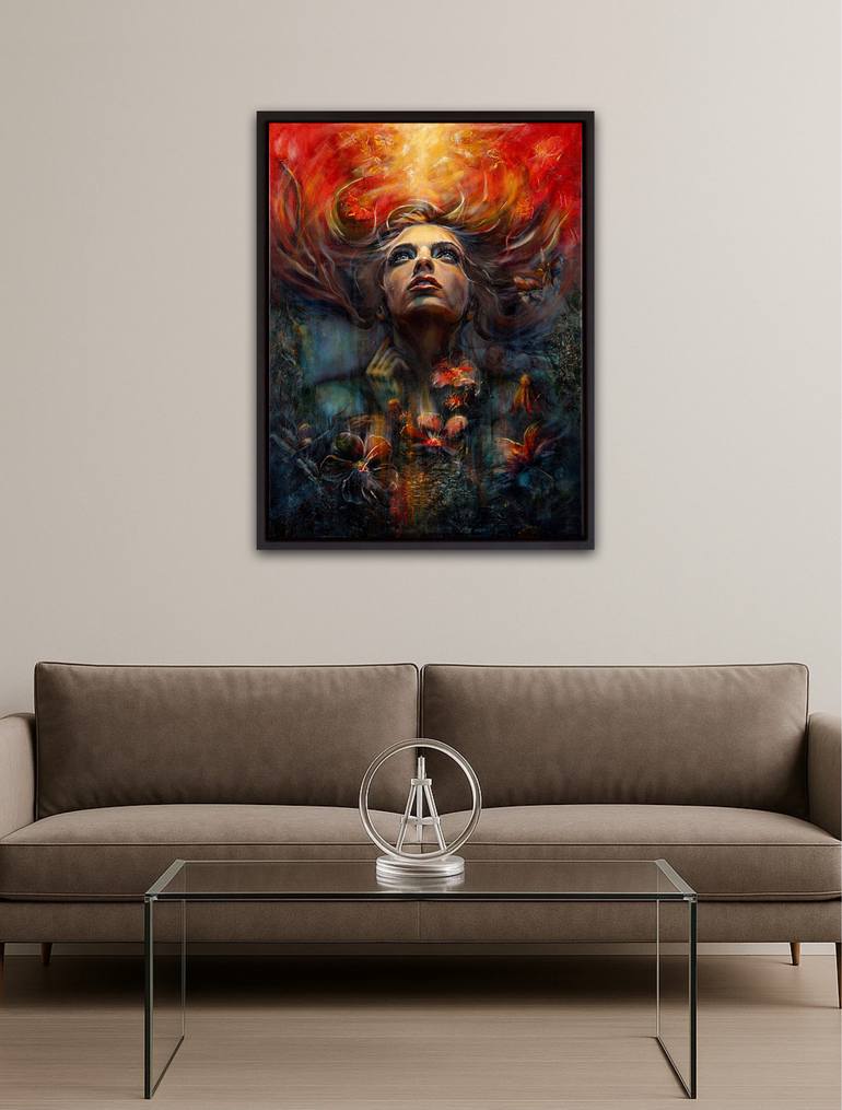 Original Contemporary Women Painting by Wendy Overklift Vaupelkleyn