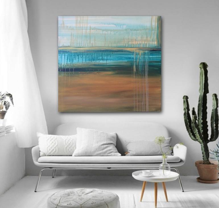 Original Abstract Expressionism Landscape Painting by Linnea Heide