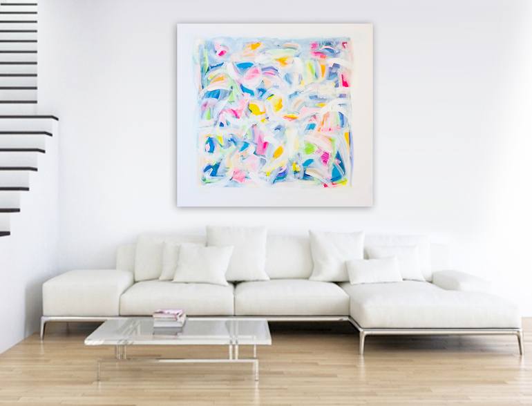 Original Abstract Expressionism Abstract Painting by Linnea Heide