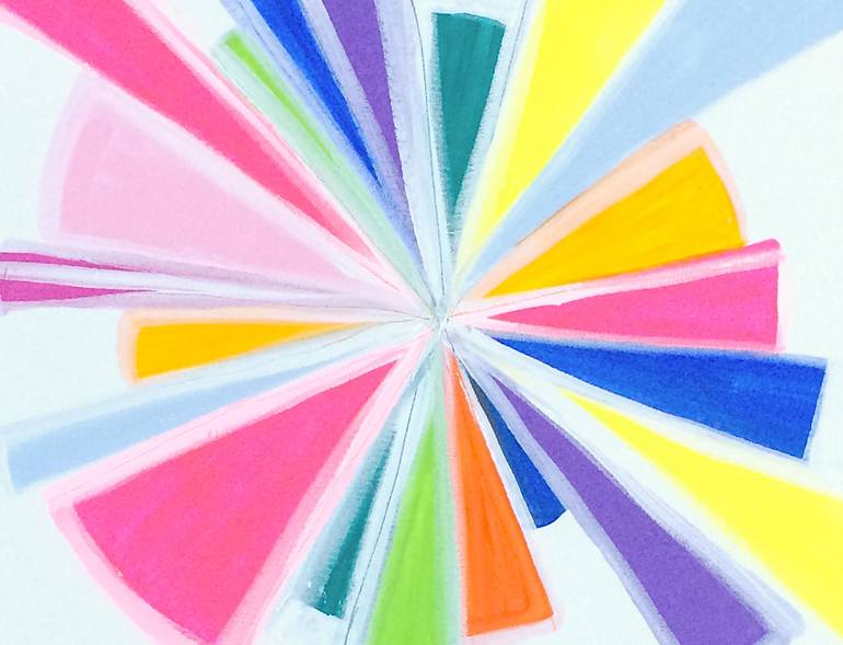 Original Abstract Children Painting by Linnea Heide