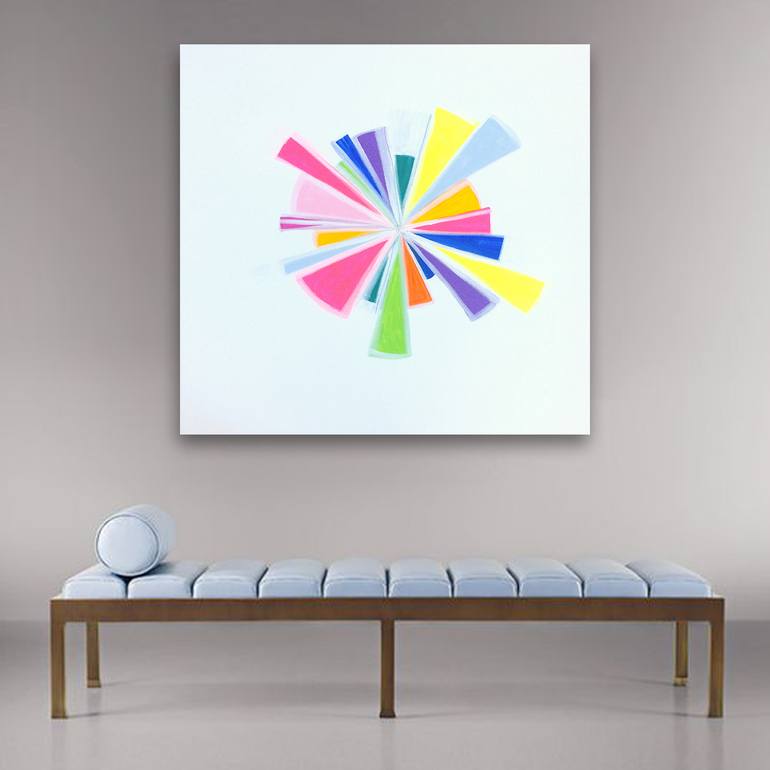 Original Abstract Children Painting by Linnea Heide
