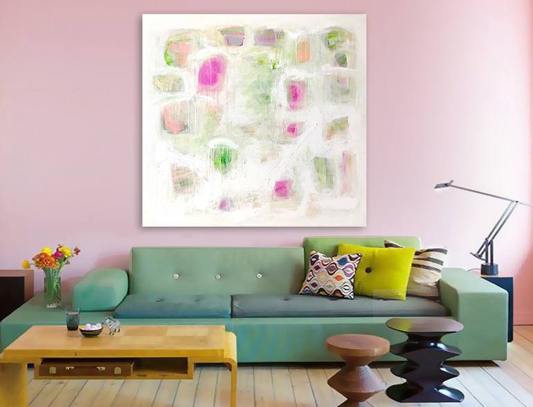 Original Abstract Expressionism Abstract Painting by Linnea Heide