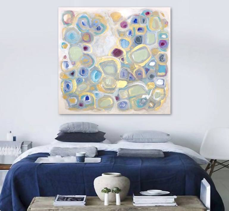 Original Abstract Expressionism Abstract Painting by Linnea Heide