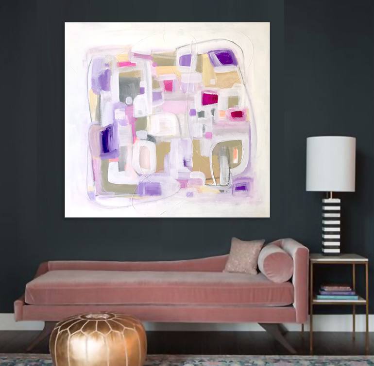 Original Abstract Expressionism Abstract Painting by Linnea Heide