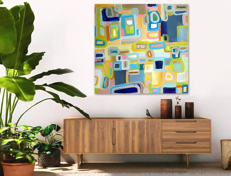 Original Abstract Expressionism Abstract Painting by Linnea Heide