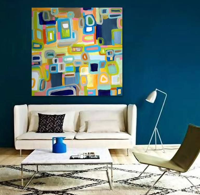 Original Abstract Expressionism Abstract Painting by Linnea Heide