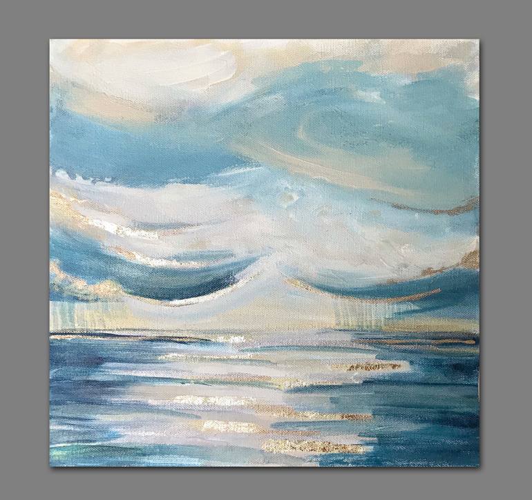 Original Abstract Seascape Painting by Linnea Heide