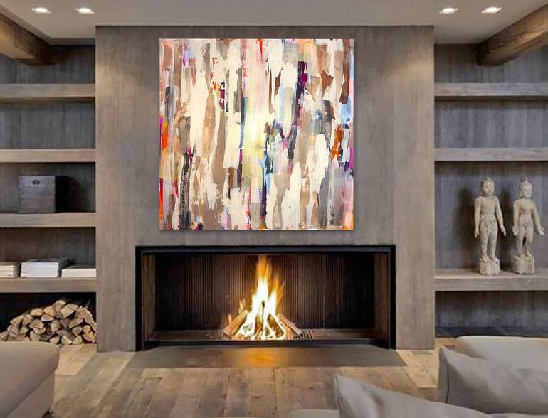 Original Abstract Expressionism Abstract Painting by Linnea Heide