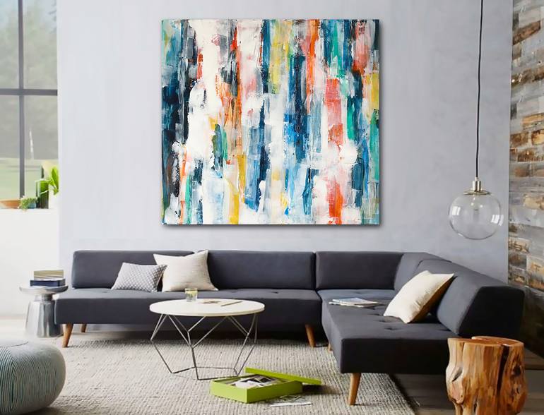 Original Abstract Expressionism Abstract Painting by Linnea Heide