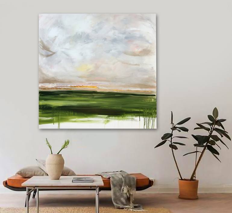 Original Abstract Landscape Painting by Linnea Heide