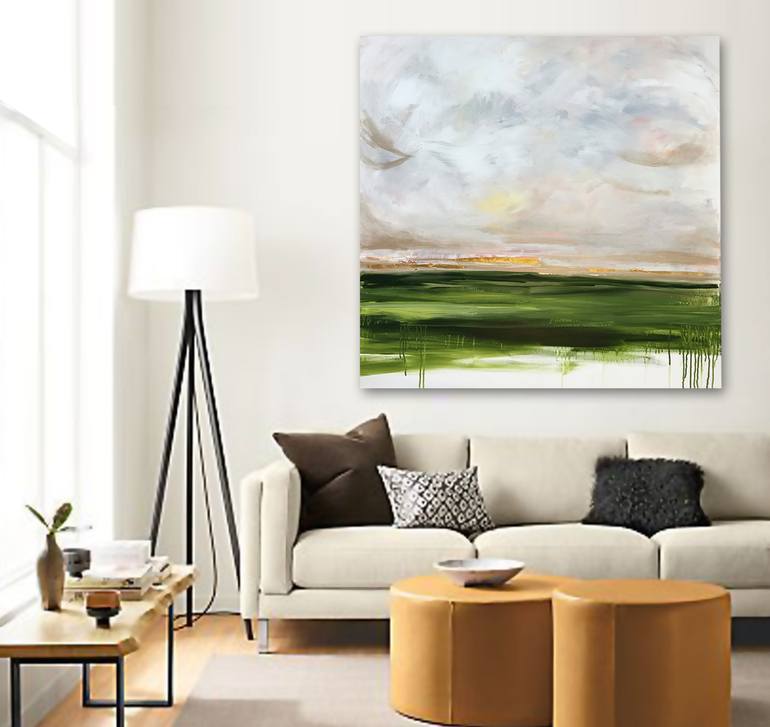 Original Abstract Landscape Painting by Linnea Heide