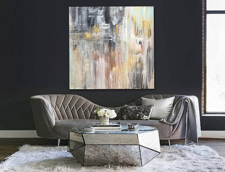 Original Abstract Expressionism Abstract Painting by Linnea Heide