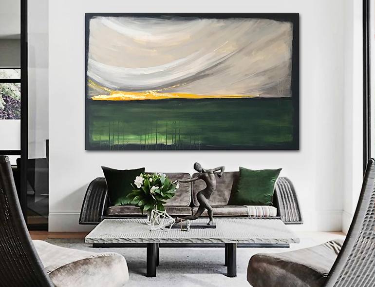 Original Abstract Landscape Painting by Linnea Heide