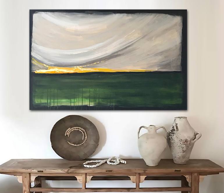 Original Abstract Landscape Painting by Linnea Heide